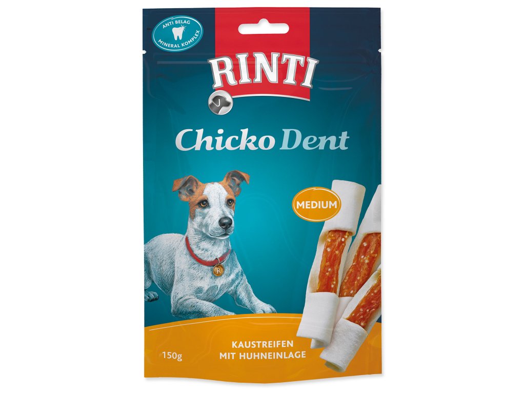 49692 1 pochoutka rinti chicko dent medium kure 150 g z kategorie chovatelske potreby a krmiva pro psy pamlsky pro psy bile kosti pro psy