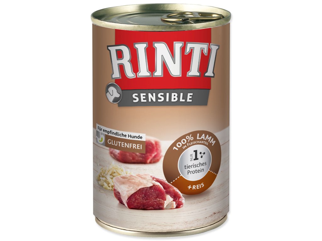 49743 1 konzerva rinti sensible jehne ryze 400 g z kategorie chovatelske potreby a krmiva pro psy krmiva pro psy konzervy pro psy
