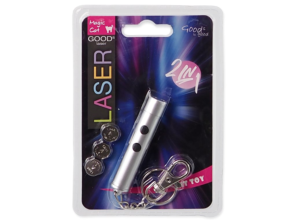 82257 1 hracka magic cat laser ukazovatko a baterka 2v1 7 cm z kategorie chovatelske potreby a krmiva pro kocky hracky pro kocky interaktivni hracky pro kocky