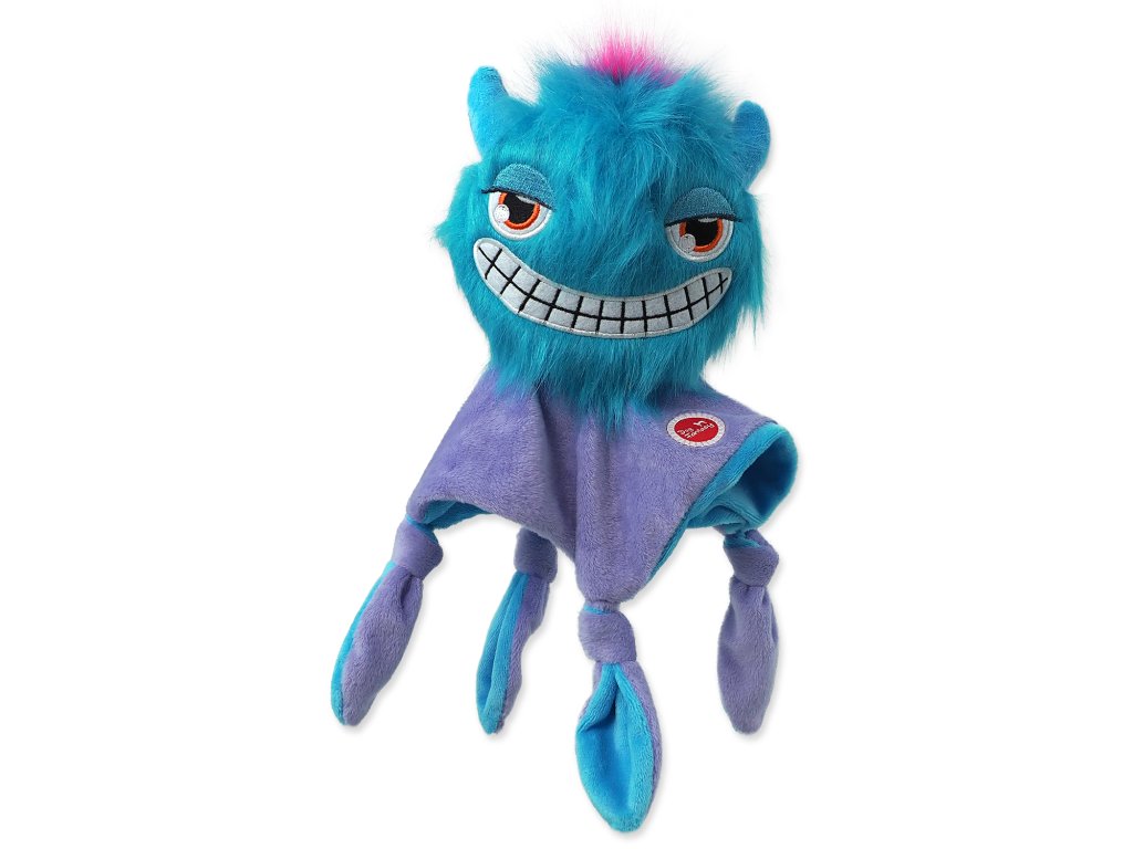 84168 1 hracka dog fantasy monsters chlupate strasidlo modre 28cm z kategorie chovatelske potreby a krmiva pro psy hracky pro psy plysove hracky pro psy