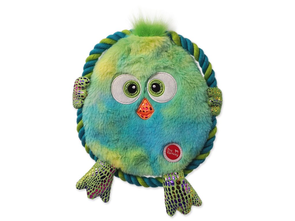 84174 1 hracka dog fantasy monsters ploche kure zelene s provazem 18 cm z kategorie chovatelske potreby a krmiva pro psy hracky pro psy plysove hracky pro psy