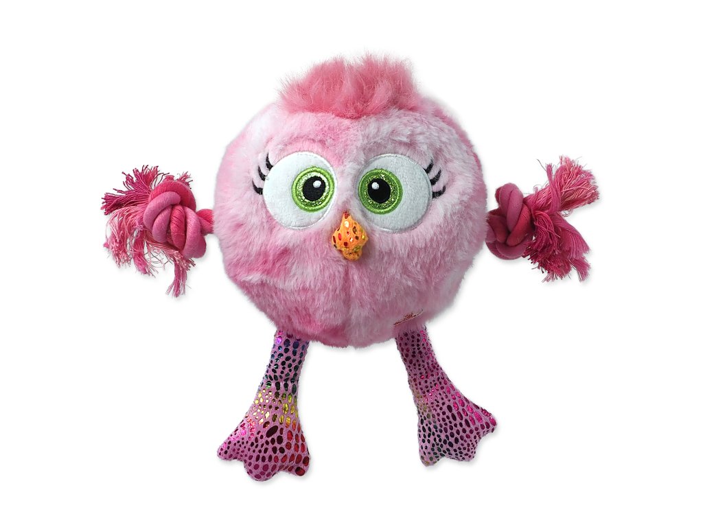 84186 1 hracka dog fantasy monsters kure ruzove s provazy 15cm z kategorie chovatelske potreby a krmiva pro psy hracky pro psy plysove hracky pro psy