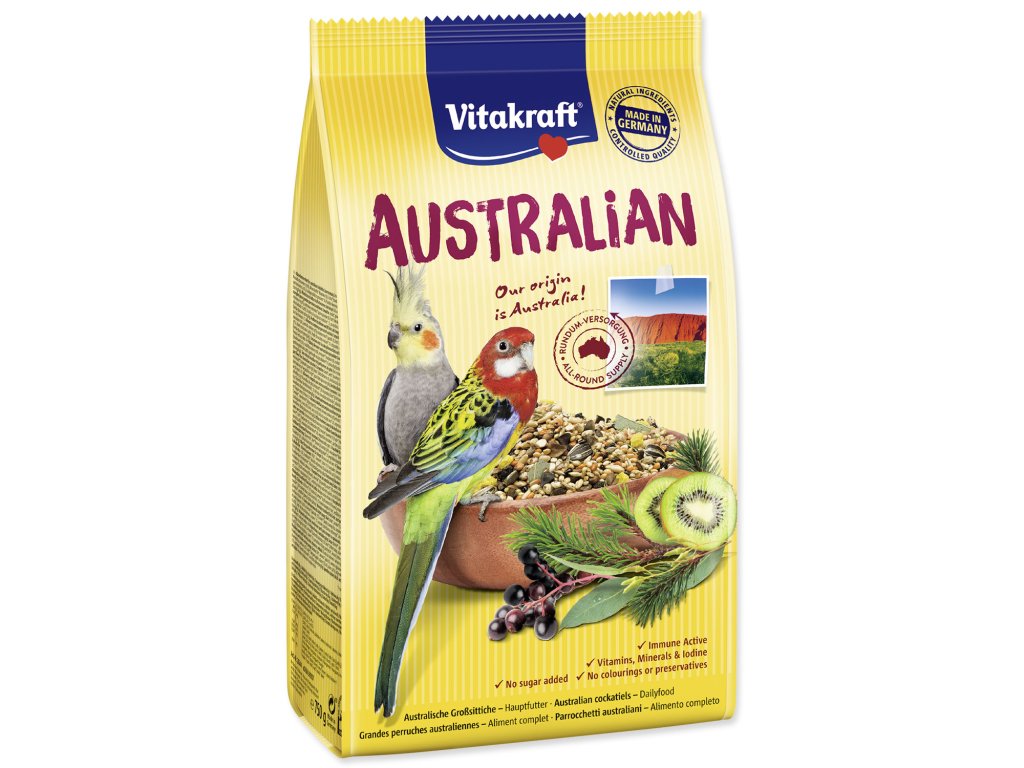 60488 1 vitakraft australian grosssittiche bag 750 g z kategorie chovatelske potreby pro ptaky a papousky krmivo pro papousky