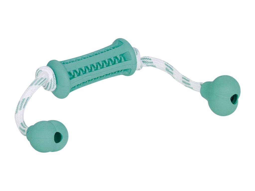 25683 1 nobby dentalni hracka valecek s matou 37x9cm z kategorie chovatelske potreby a krmiva pro psy hracky pro psy dentalni hracky pro psy