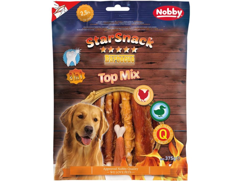 30489 2 nobby starsnack bbq top mix pamlsky 375g z kategorie chovatelske potreby a krmiva pro psy pamlsky pro psy zvykaci pamlsky pro psy