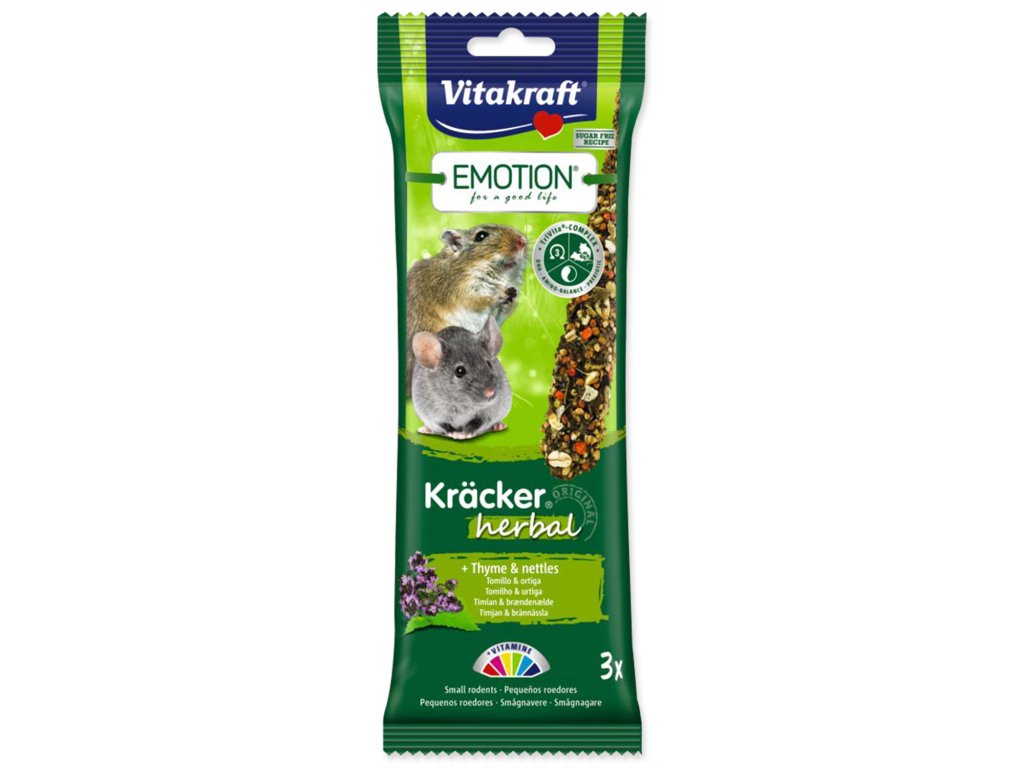 60596 1 vitakraft tycinky emotion kracker herbal pro male hlodavce 75 g z kategorie chovatelske potreby a krmiva pro hlodavce a mala zvirata pamlsky pro hlodavce