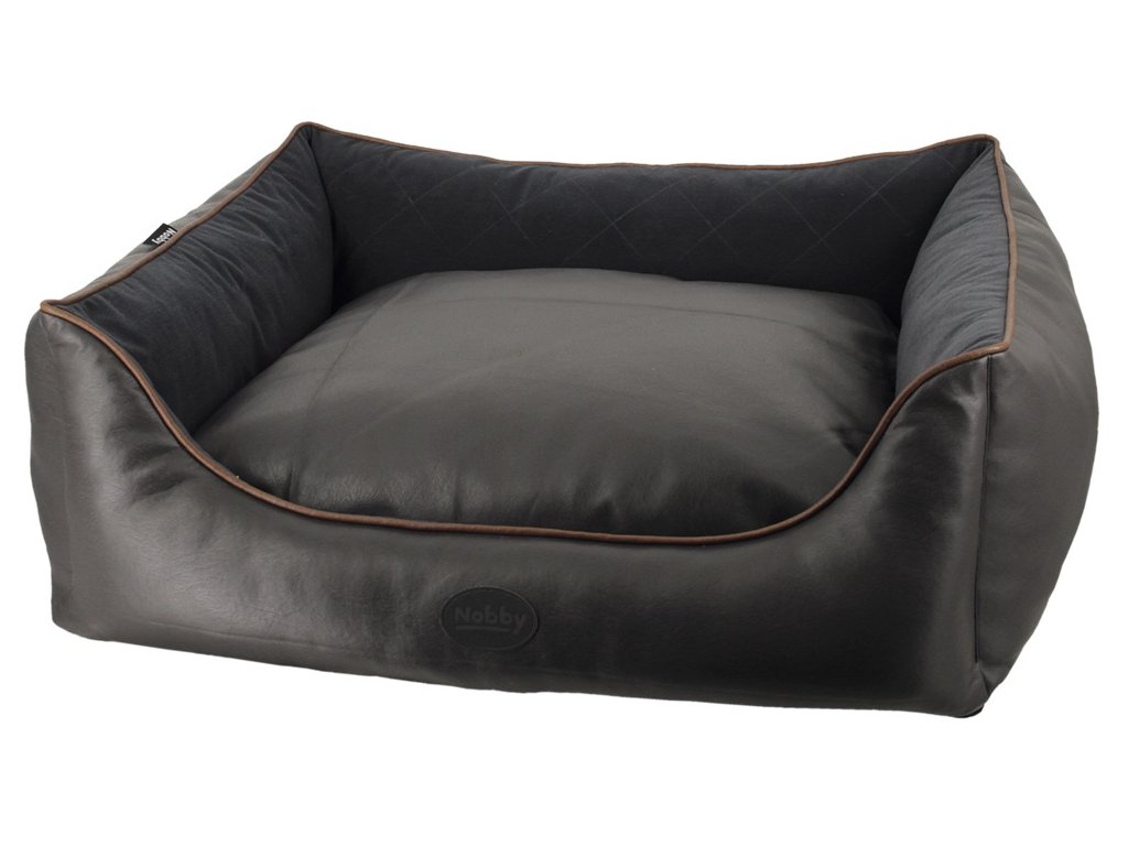 14433 3 nobby texas kozeny pelisek tmave hneda 80x70x23cm z kategorie chovatelske potreby a krmiva pro psy pelisky a dvirka pro psy pelechy a pohovky pro psy
