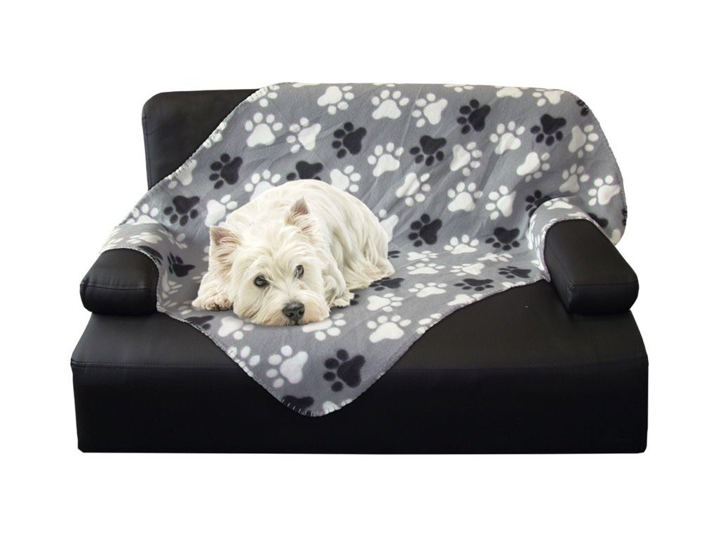 19137 3 nobby classic pippa flisova deka seda 70x100cm z kategorie chovatelske potreby a krmiva pro psy pelisky a dvirka pro psy deky pro psy
