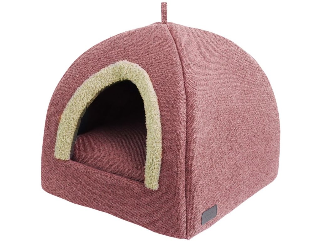 62102 nobby jeskyne linou ruzova 38x38x38cm z kategorie chovatelske potreby a krmiva pro psy pelisky a dvirka pro psy kukane a iglu pro psy