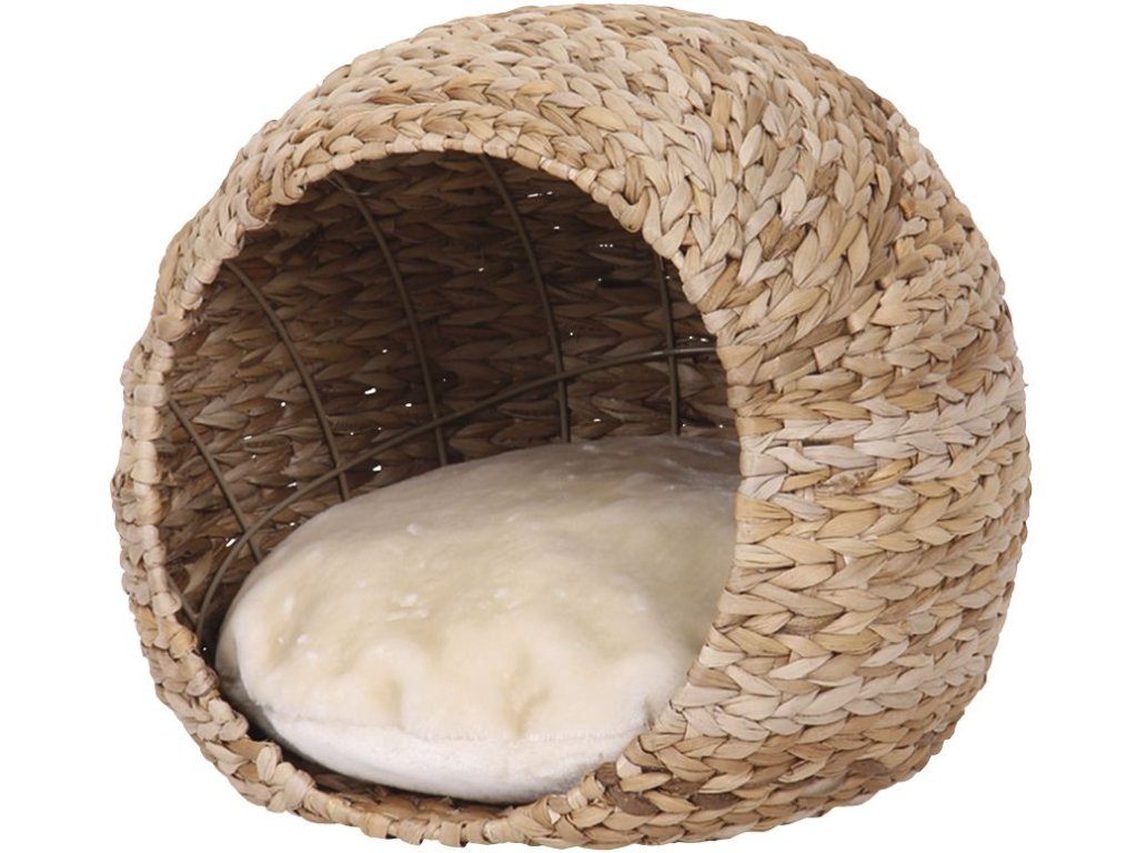 26043 1 nobby lasa proutenny domecek pro kocky 45x37cm z kategorie chovatelske potreby a krmiva pro kocky pelisky dvirka a ostatni doplnky pro kocky kukane iglu pro kocky