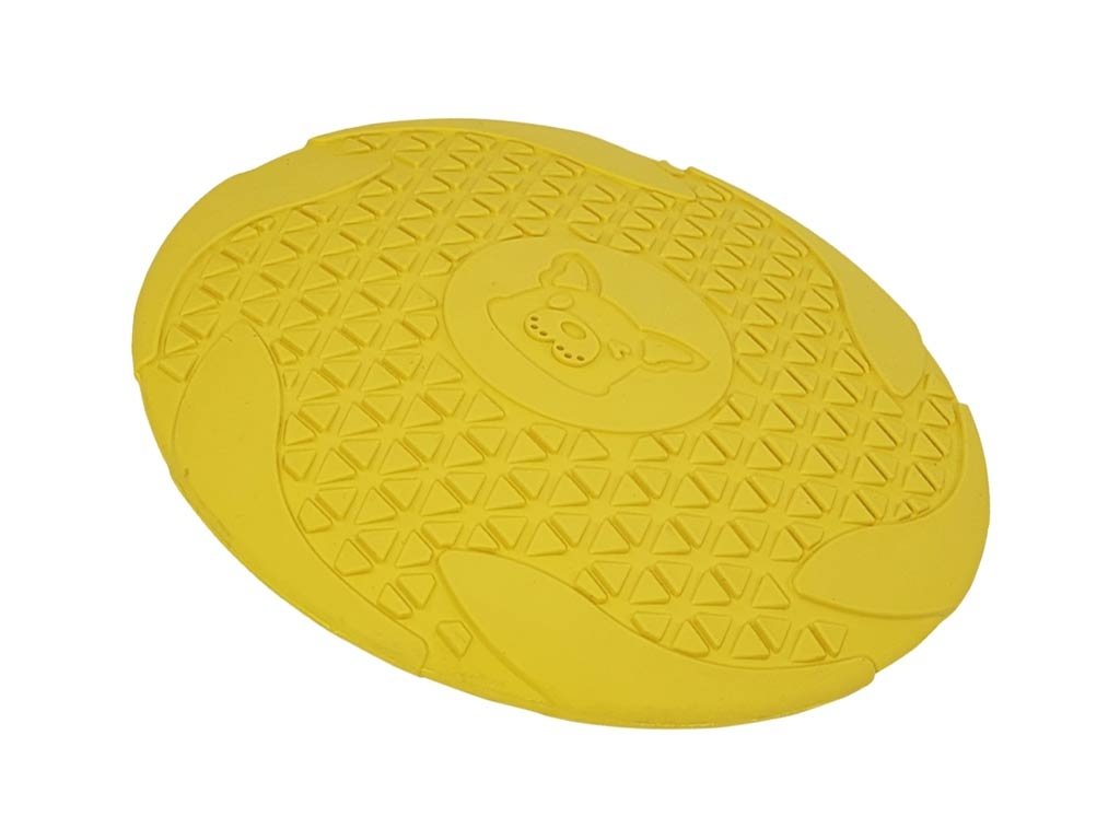 38094 1 nobby aportovaci hracka pro psy frisbee zlute 18 cm z kategorie chovatelske potreby a krmiva pro psy hracky pro psy gumove hracky pro psy
