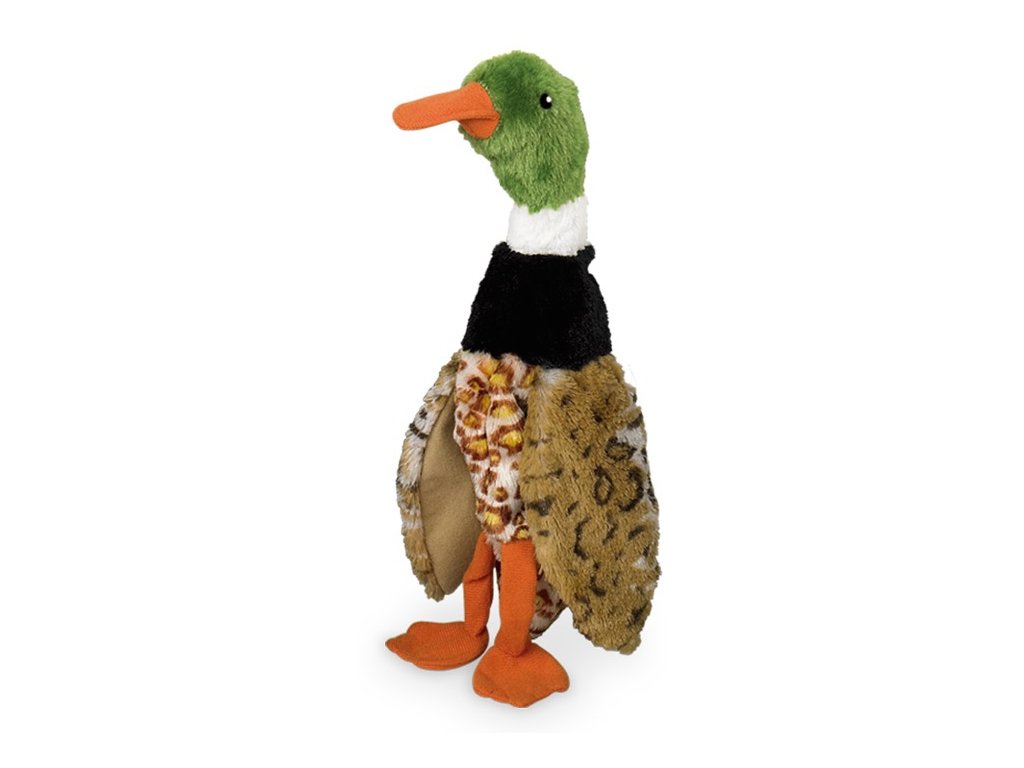 4026 1 nobby duck divoka kachna zelena bez vyplne 34cm z kategorie chovatelske potreby a krmiva pro psy hracky pro psy plysove hracky pro psy