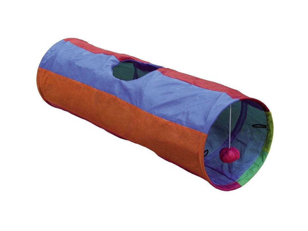 18777 1 nobby rainbow sustivy tunel 25x86 5cm z kategorie chovatelske potreby a krmiva pro kocky hracky pro kocky sustive tunely pro kocky