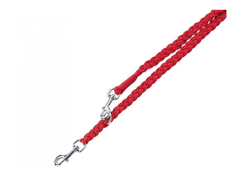 7713 1 nobby pletene voditko l xl 200cm 25mm cervena z kategorie chovatelske potreby a krmiva pro psy obojky voditka a postroje pro psy voditka pro psy klasicka voditka pro psy