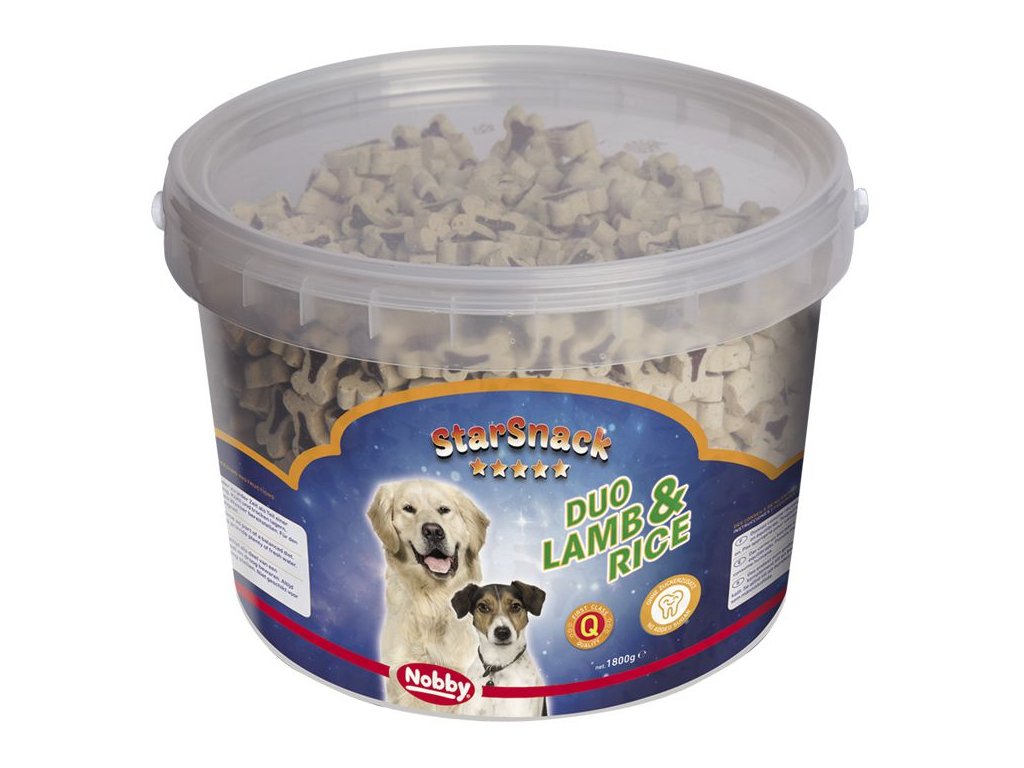 15132 1 nobby starsnack duo lamb and rice kyblik pamlsky 1 8kg z kategorie chovatelske potreby a krmiva pro psy pamlsky pro psy polomekke pamlsky pro psy