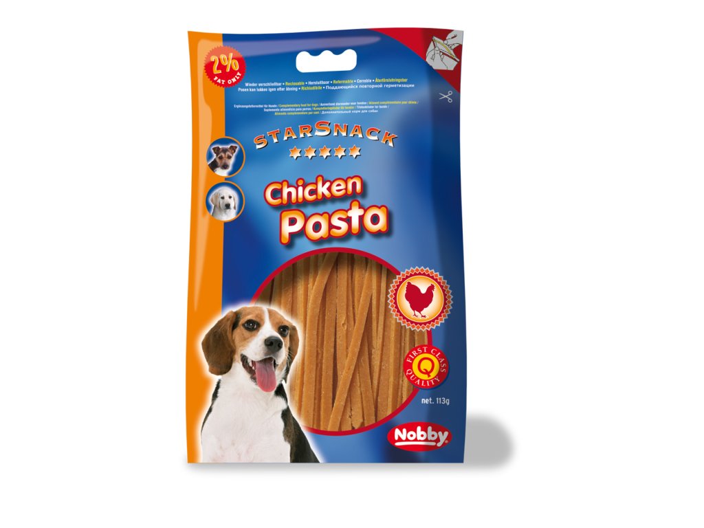 2592 1 nobby starsnack chicken pasta kureci nudlicky 113g z kategorie chovatelske potreby a krmiva pro psy pamlsky pro psy susena masicka pro psy