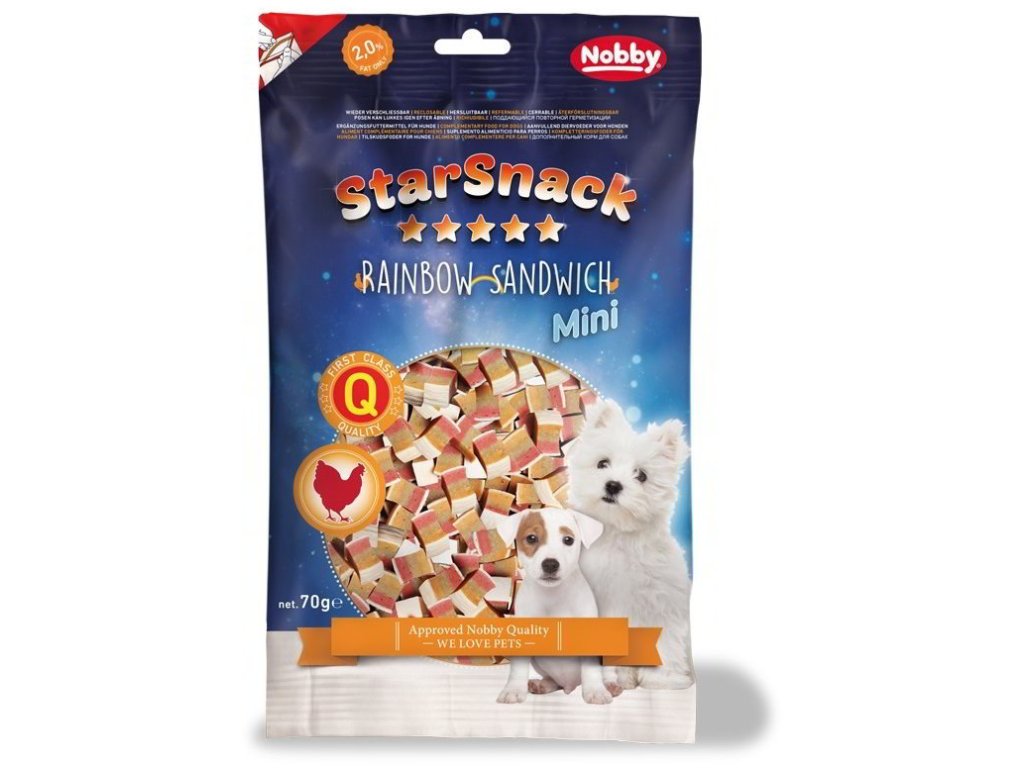 18093 3 nobby starsnack mini soft mekke pamlsky kure ryba 70g z kategorie chovatelske potreby a krmiva pro psy pamlsky pro psy polomekke pamlsky pro psy