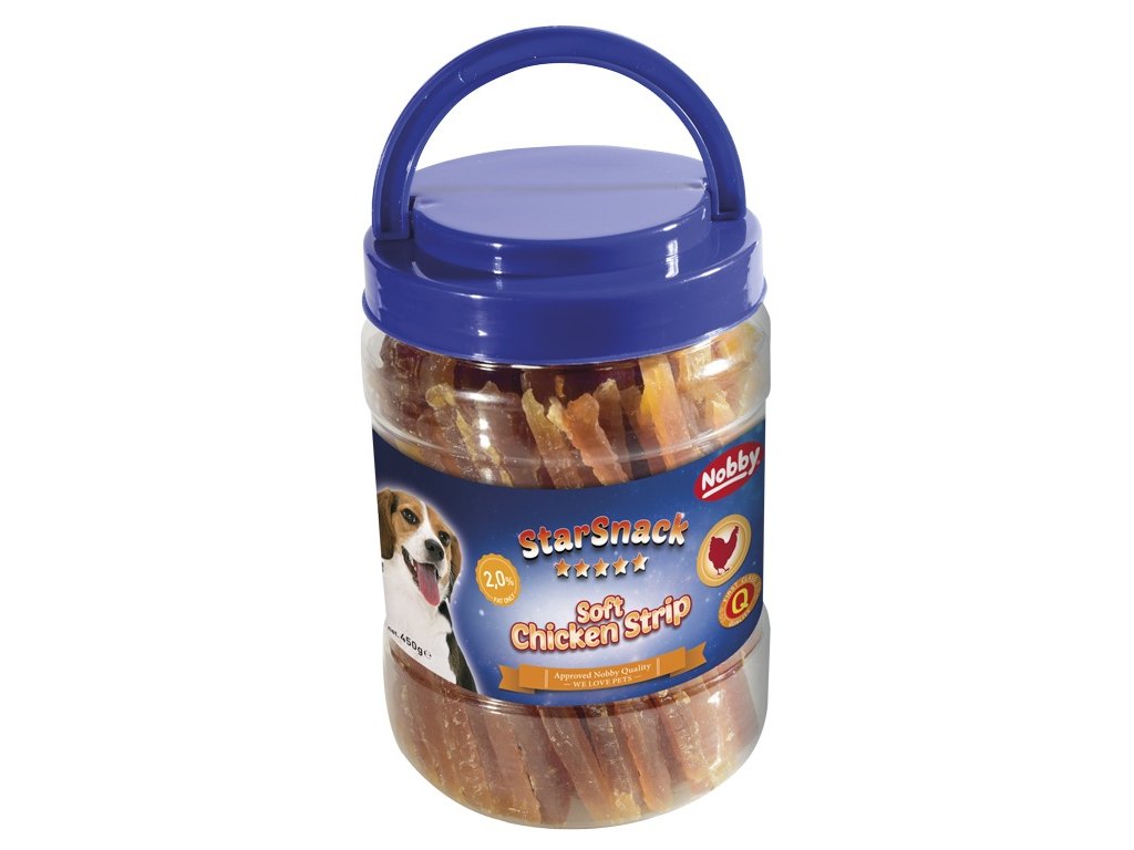 25812 2 nobby starsnack pamlsek kyblik kureci pasky 450g z kategorie chovatelske potreby a krmiva pro psy pamlsky pro psy susena masicka pro psy