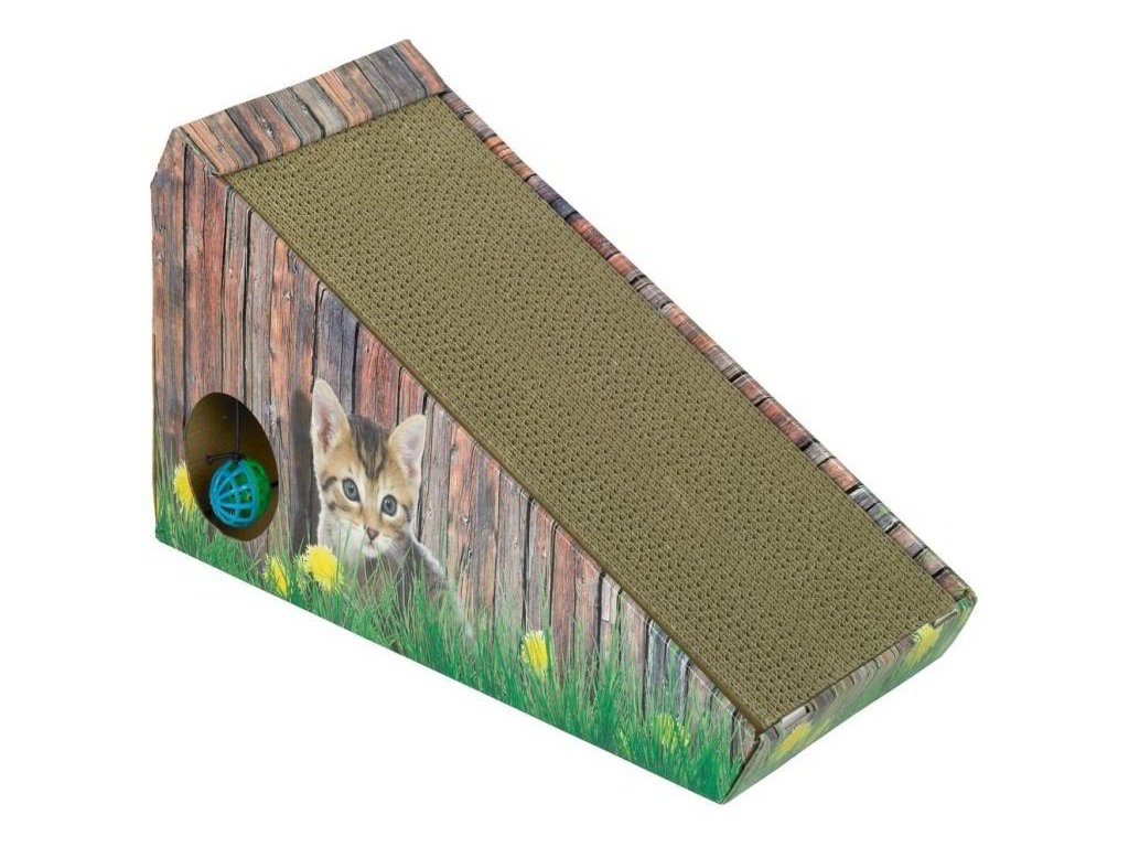 12096 1 nobby kartonove skrabadlo pro kocky 47x20x26cm z kategorie chovatelske potreby a krmiva pro kocky skrabadla pro kocky
