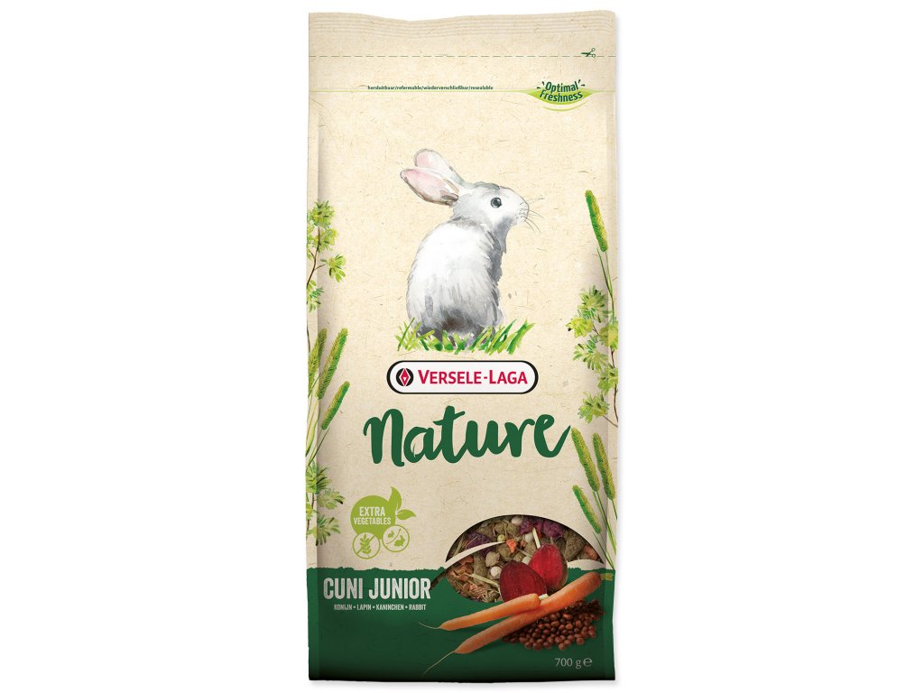 50022 1 versele laga nature junior pro kraliky 700 g z kategorie chovatelske potreby a krmiva pro hlodavce a mala zvirata krmiva pro hlodavce a mala zvirata