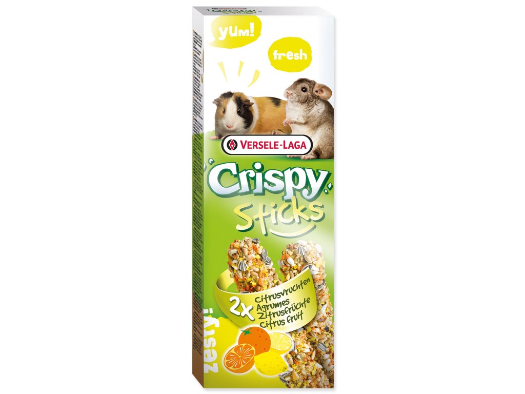 50112 1 tycinky versele laga crispy s ovocem pro morcata a cincily 110 g z kategorie chovatelske potreby a krmiva pro hlodavce a mala zvirata pamlsky pro hlodavce