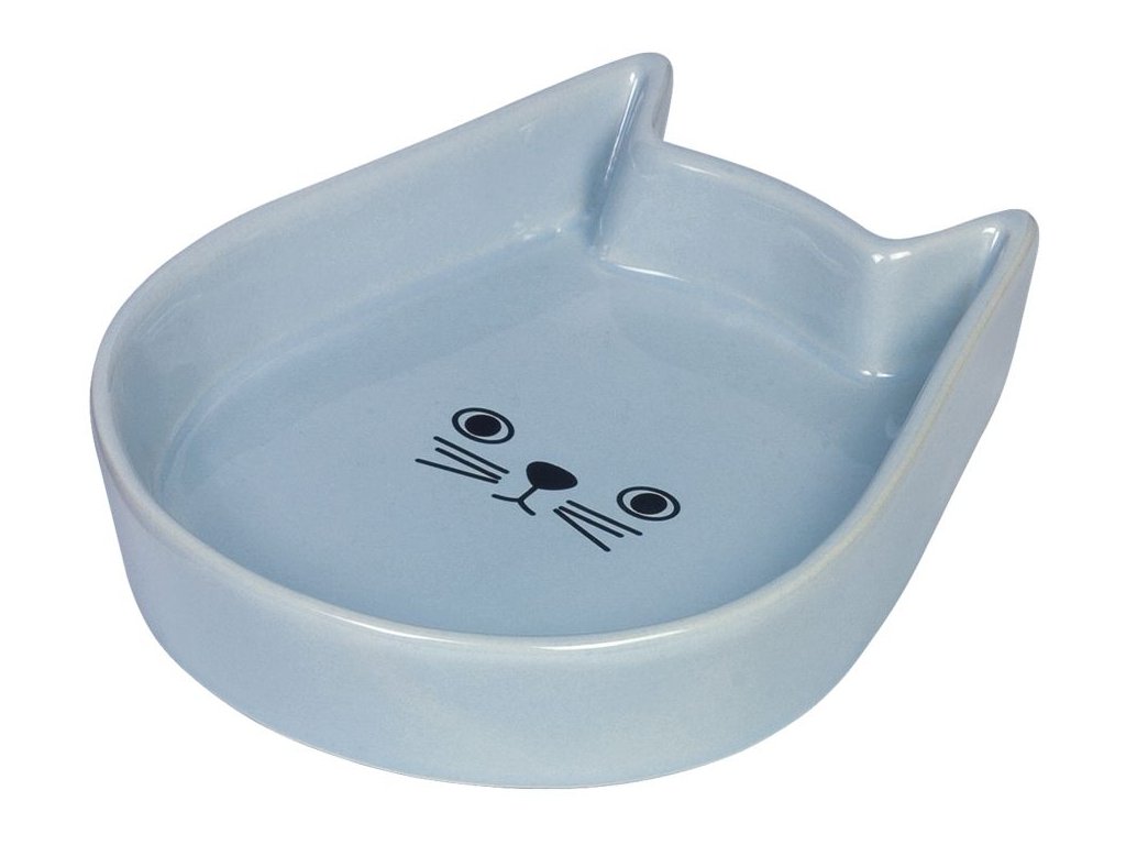 23994 1 nobby kitty face keramicka miska pro kocku modra 13x16x3cm z kategorie chovatelske potreby a krmiva pro kocky misky davkovace pro kocky keramicke misky pro kocky