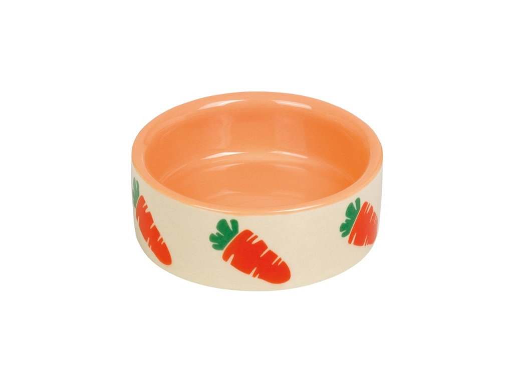 20613 1 nobby carrot keramicka miska pro hlodavce 7 5 x 2 5cm z kategorie chovatelske potreby a krmiva pro hlodavce a mala zvirata misky napajecky misky
