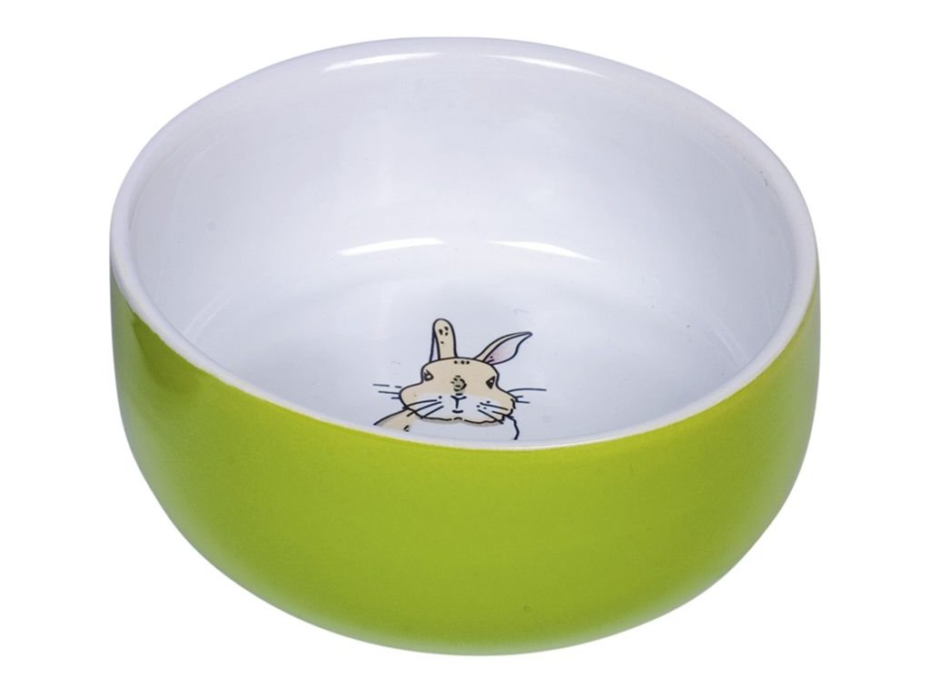 21294 2 nobby rabbit keramicka miska pro hlodavce zelena 11 x 4 5 cm z kategorie chovatelske potreby a krmiva pro hlodavce a mala zvirata misky napajecky misky