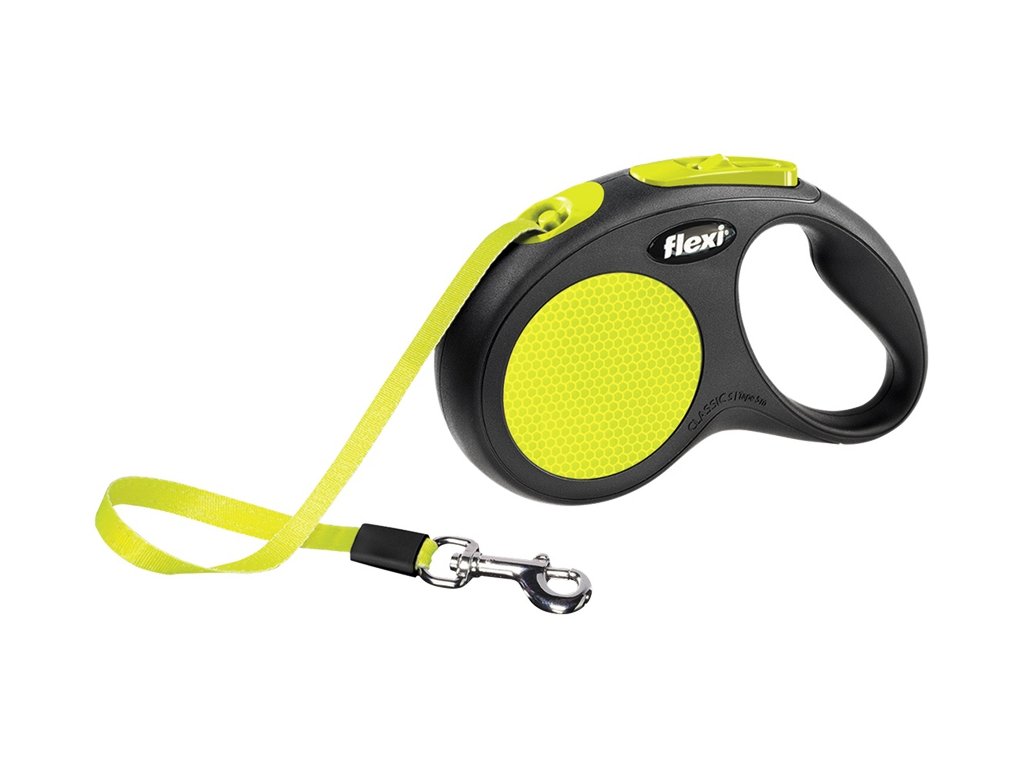 25329 1 flexi new neon paskove voditko s 5m do 15kg z kategorie chovatelske potreby a krmiva pro psy obojky voditka a postroje pro psy voditka pro psy samonavijeci voditka pro psy