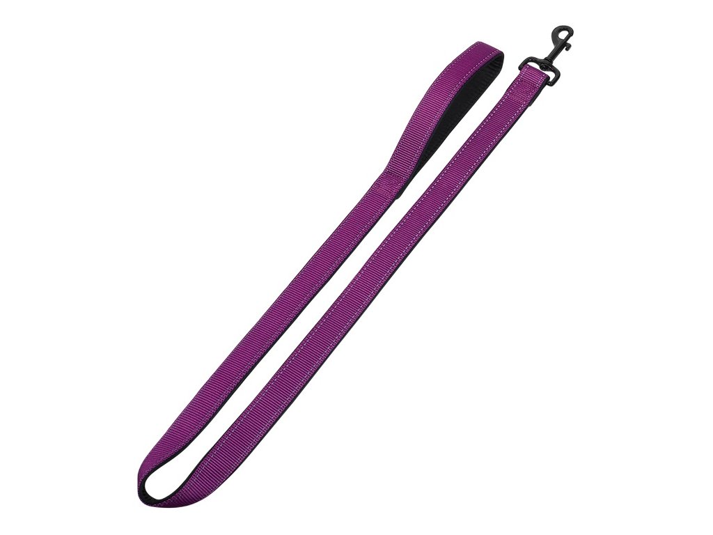 7758 1 nobby classic reflect soft voditko neopren 120cm 15 20mm fialova z kategorie chovatelske potreby a krmiva pro psy obojky voditka a postroje pro psy voditka pro psy klasicka voditka pro psy