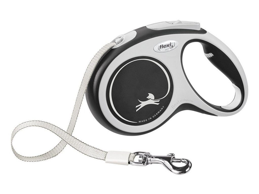 21555 2 flexi new comfort m voditko pasek 5m 25kg cerna z kategorie chovatelske potreby a krmiva pro psy obojky voditka a postroje pro psy voditka pro psy samonavijeci voditka pro psy