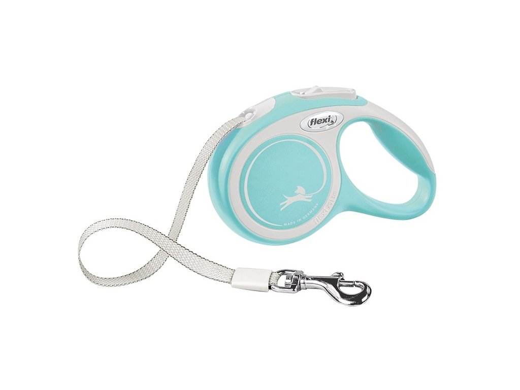 8607 2 flexi new comfort xs voditko pasek 3m 12kg svetle modra z kategorie chovatelske potreby a krmiva pro psy obojky voditka a postroje pro psy voditka pro psy samonavijeci voditka pro psy
