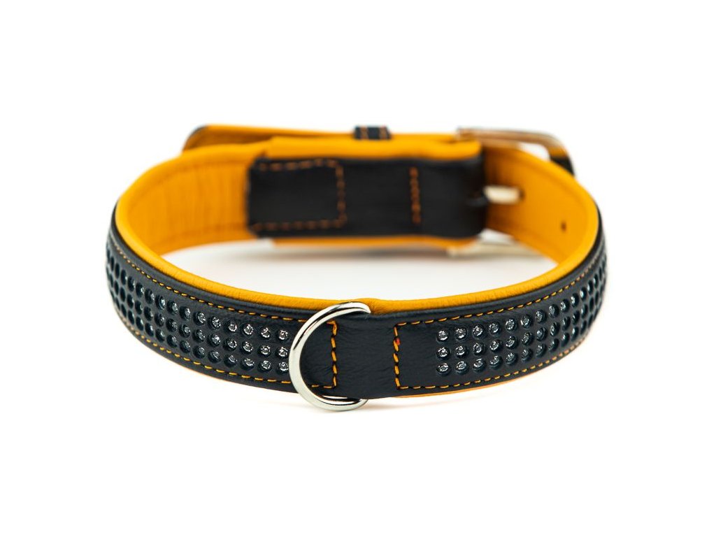 21180 2 nobby pacific deluxe obojek se swarovski krystaly l xl 60cm oranzova z kategorie chovatelske potreby a krmiva pro psy obojky voditka a postroje pro psy obojky pro psy