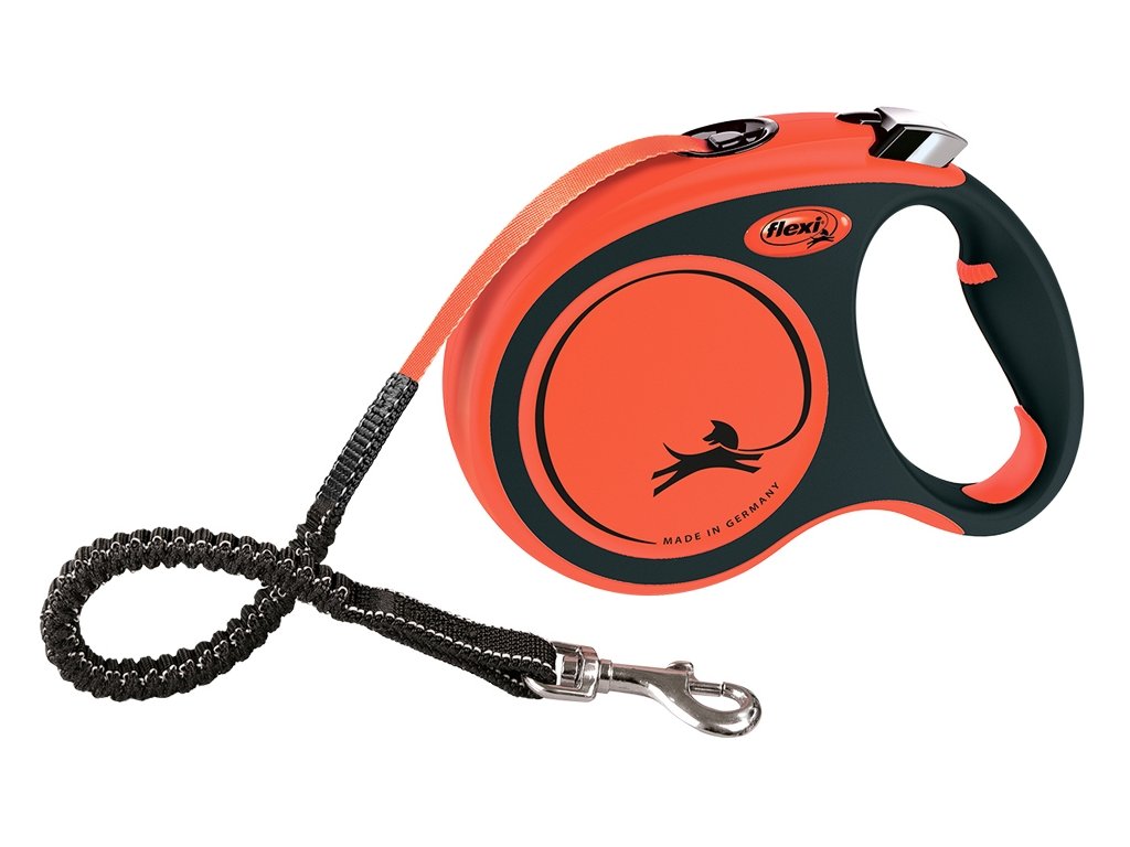 32184 3 flexi xtreme voditko pasek l 5m 65kg oranzova z kategorie chovatelske potreby a krmiva pro psy obojky voditka a postroje pro psy voditka pro psy samonavijeci voditka pro psy