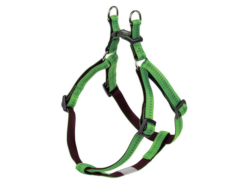 16104 1 nobby soft grip postroj nylon xs s 30 40cm 10mm zelena z kategorie chovatelske potreby a krmiva pro psy obojky voditka a postroje pro psy postroje pro psy