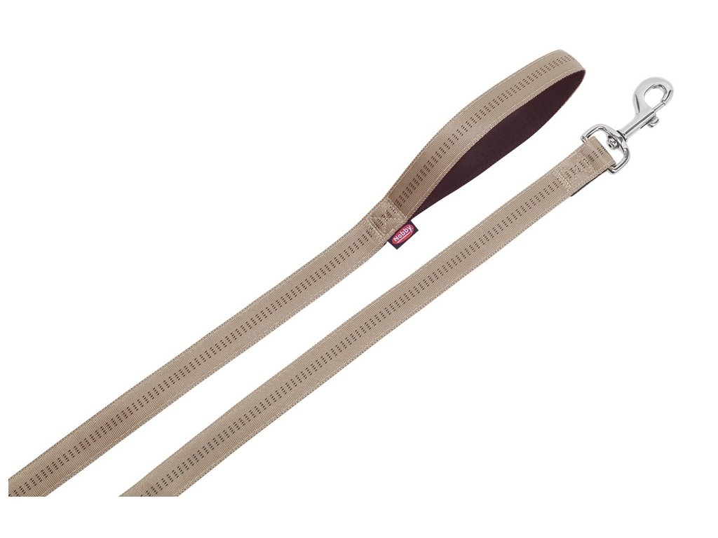 18600 1 nobby soft grip voditko nylon 120cm 10mm bezova z kategorie chovatelske potreby a krmiva pro psy obojky voditka a postroje pro psy voditka pro psy klasicka voditka pro psy