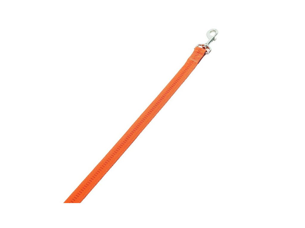 5397 1 nobby soft grip voditko nylon 120cm 15mm oranzova z kategorie chovatelske potreby a krmiva pro psy obojky voditka a postroje pro psy voditka pro psy klasicka voditka pro psy