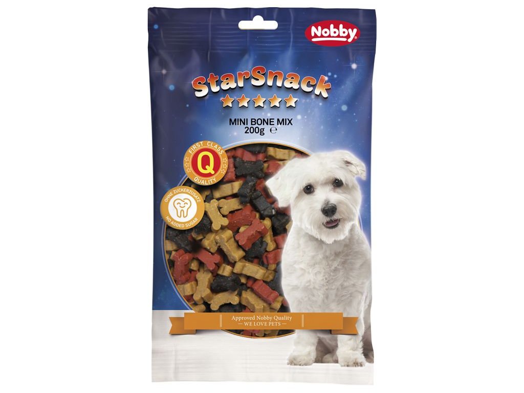1914 1 nobby starsnack mini bones mix pamlsek kosticky 200g z kategorie chovatelske potreby a krmiva pro psy pamlsky pro psy polomekke pamlsky pro psy