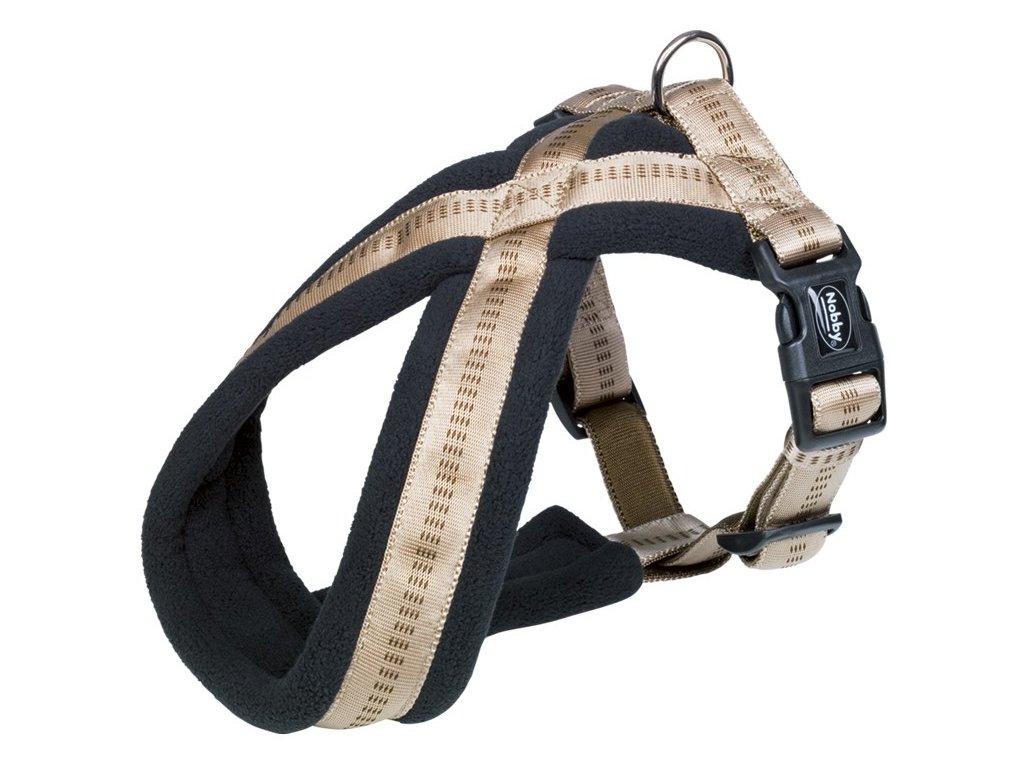 25260 1 nobby soft grip comfort postroj do x bezovy xs 20 30cm z kategorie chovatelske potreby a krmiva pro psy obojky voditka a postroje pro psy postroje pro psy