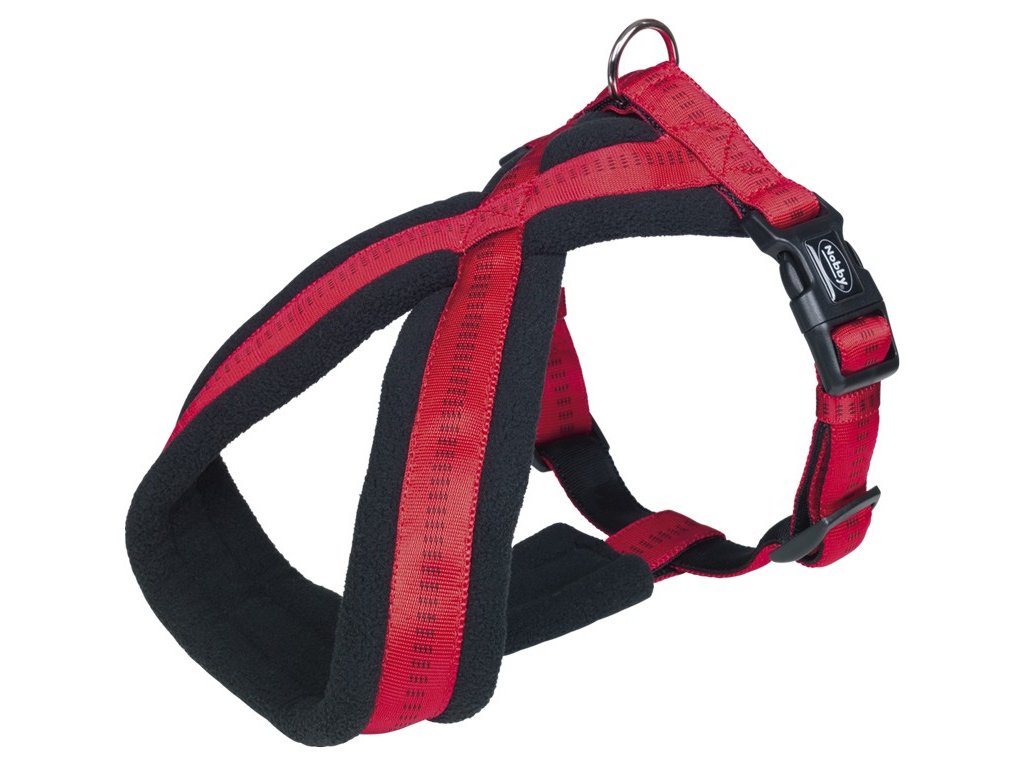 25176 1 nobby soft grip comfort postroj do x cerveny s 35 50cm z kategorie chovatelske potreby a krmiva pro psy obojky voditka a postroje pro psy postroje pro psy