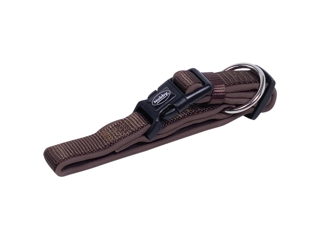 14352 1 nobby classic preno obojek neopren hnedy xs 20 30cm z kategorie chovatelske potreby a krmiva pro psy obojky voditka a postroje pro psy obojky pro psy