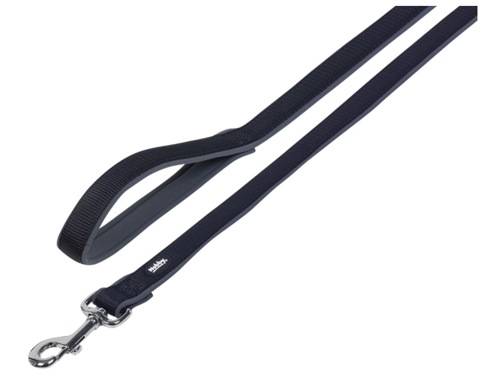 24519 1 nobby classic preno voditko neopren xs s 120cm cerne z kategorie chovatelske potreby a krmiva pro psy obojky voditka a postroje pro psy voditka pro psy klasicka voditka pro psy