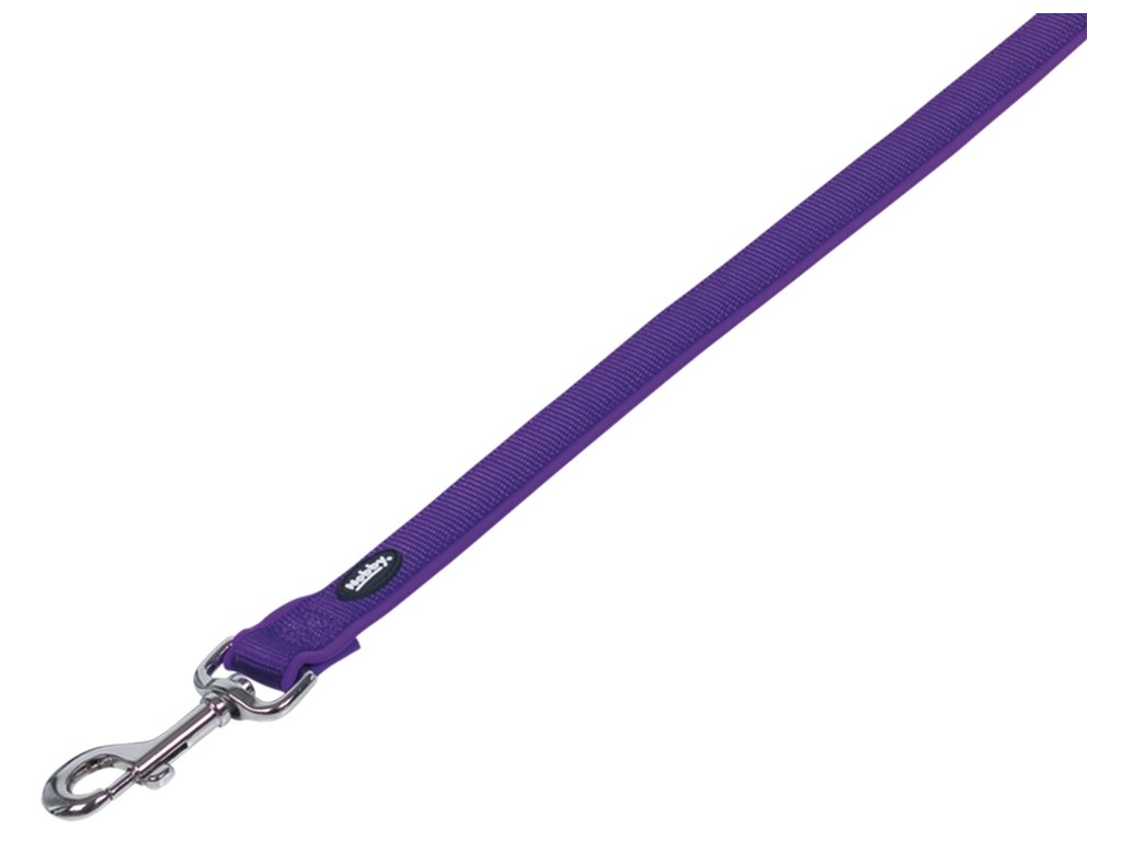 24555 1 nobby classic preno voditko neopren xs s 120cm fialova z kategorie chovatelske potreby a krmiva pro psy obojky voditka a postroje pro psy voditka pro psy klasicka voditka pro psy