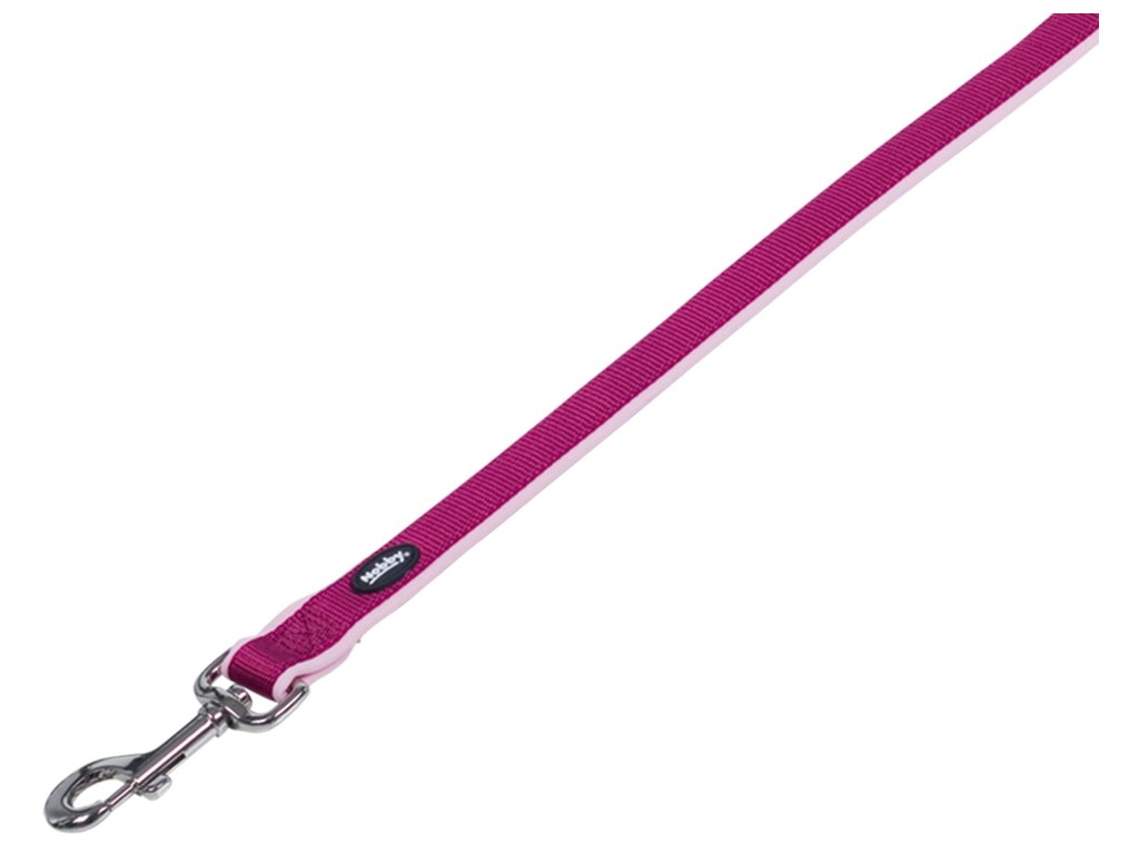 24576 1 nobby classic preno voditko neopren m l 120cm malina z kategorie chovatelske potreby a krmiva pro psy obojky voditka a postroje pro psy voditka pro psy klasicka voditka pro psy