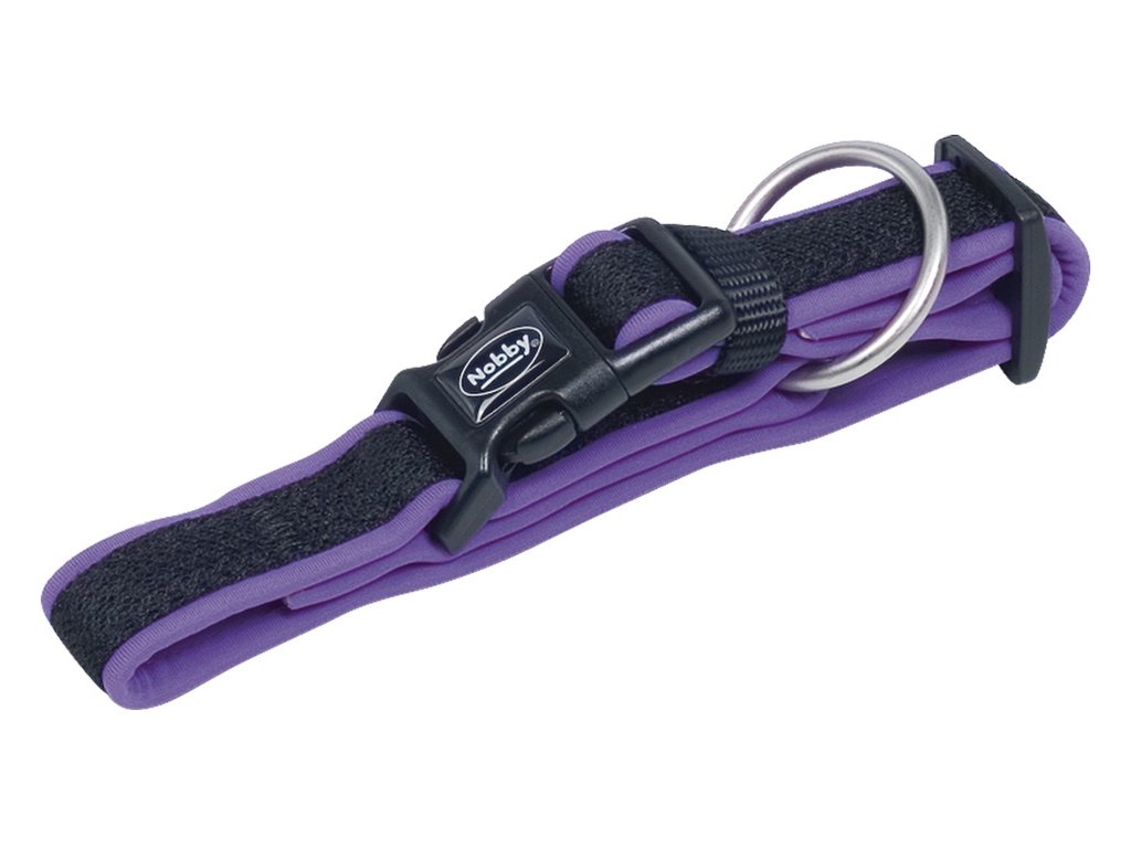 24696 1 nobby mesh preno obojek neopren fialovy xs s 25 35cm z kategorie chovatelske potreby a krmiva pro psy obojky voditka a postroje pro psy obojky pro psy