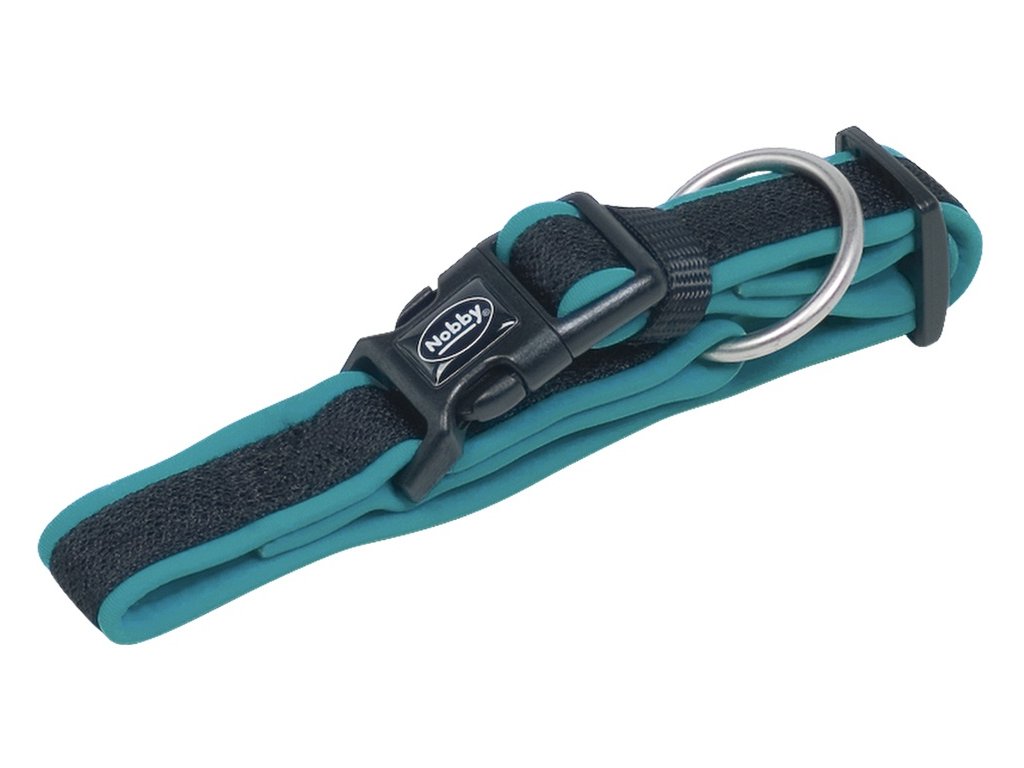 24756 1 nobby mesh preno obojek neopren tyrkysovy l xl 50 65cm z kategorie chovatelske potreby a krmiva pro psy obojky voditka a postroje pro psy obojky pro psy