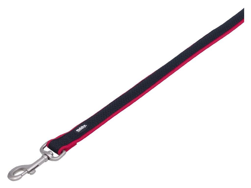 24765 1 nobby mesh preno voditko neopren cervene xs s 120cm z kategorie chovatelske potreby a krmiva pro psy obojky voditka a postroje pro psy voditka pro psy klasicka voditka pro psy