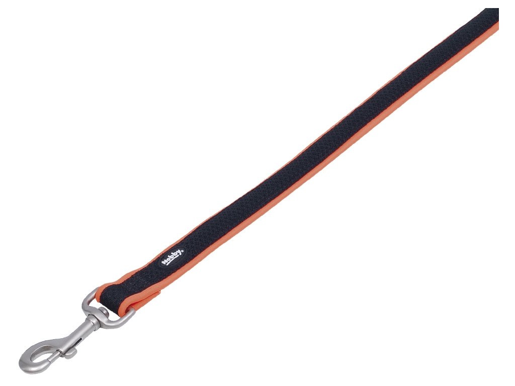 24789 1 nobby mesh preno voditko neopren oranzove m l 120cm z kategorie chovatelske potreby a krmiva pro psy obojky voditka a postroje pro psy voditka pro psy klasicka voditka pro psy