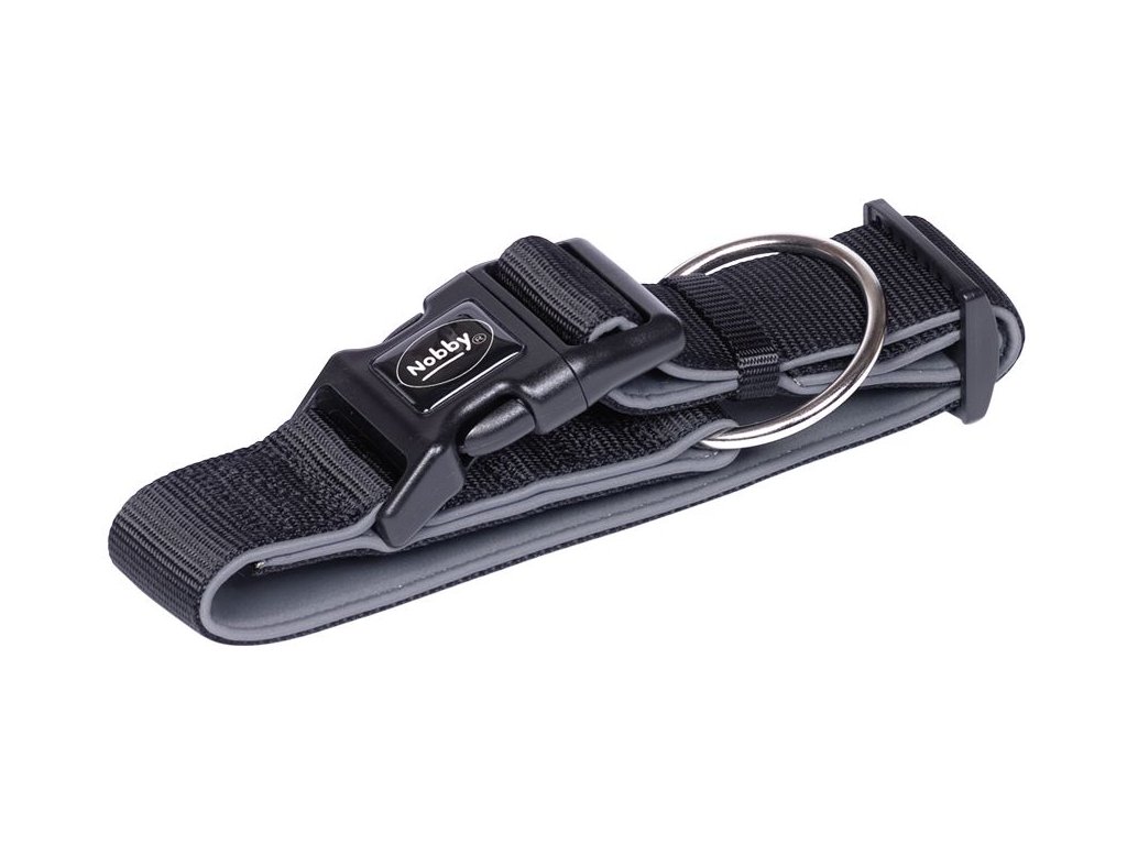 20397 1 nobby classic preno extra siroky obojek neopren cerna l 32 45cm z kategorie chovatelske potreby a krmiva pro psy obojky voditka a postroje pro psy obojky pro psy