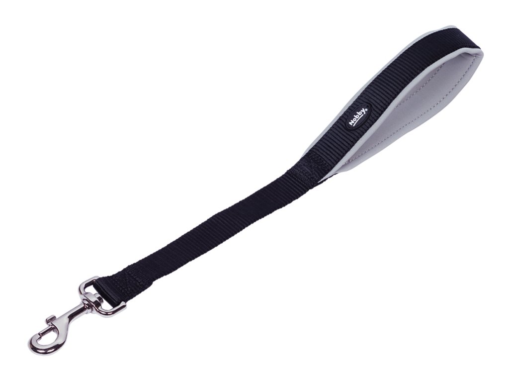 30195 1 nobby rucni voditko couracka neopren seda 45cm z kategorie chovatelske potreby a krmiva pro psy obojky voditka a postroje pro psy voditka pro psy doplnky k psim voditku